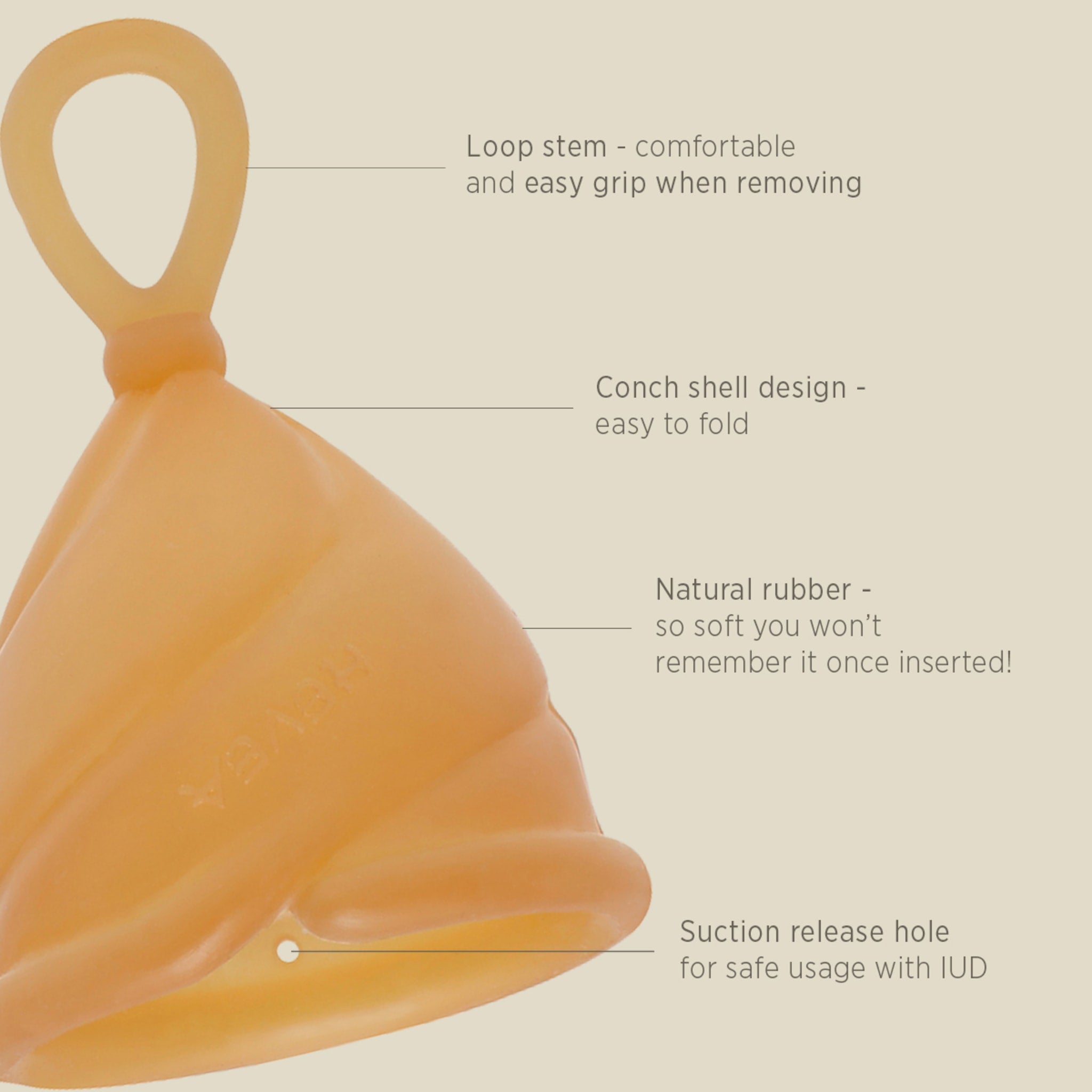 Amazon.com: Peachlife Ring Menstrual Cup - Spill Free Period Protection -  Large, Extra Firm : Health & Household