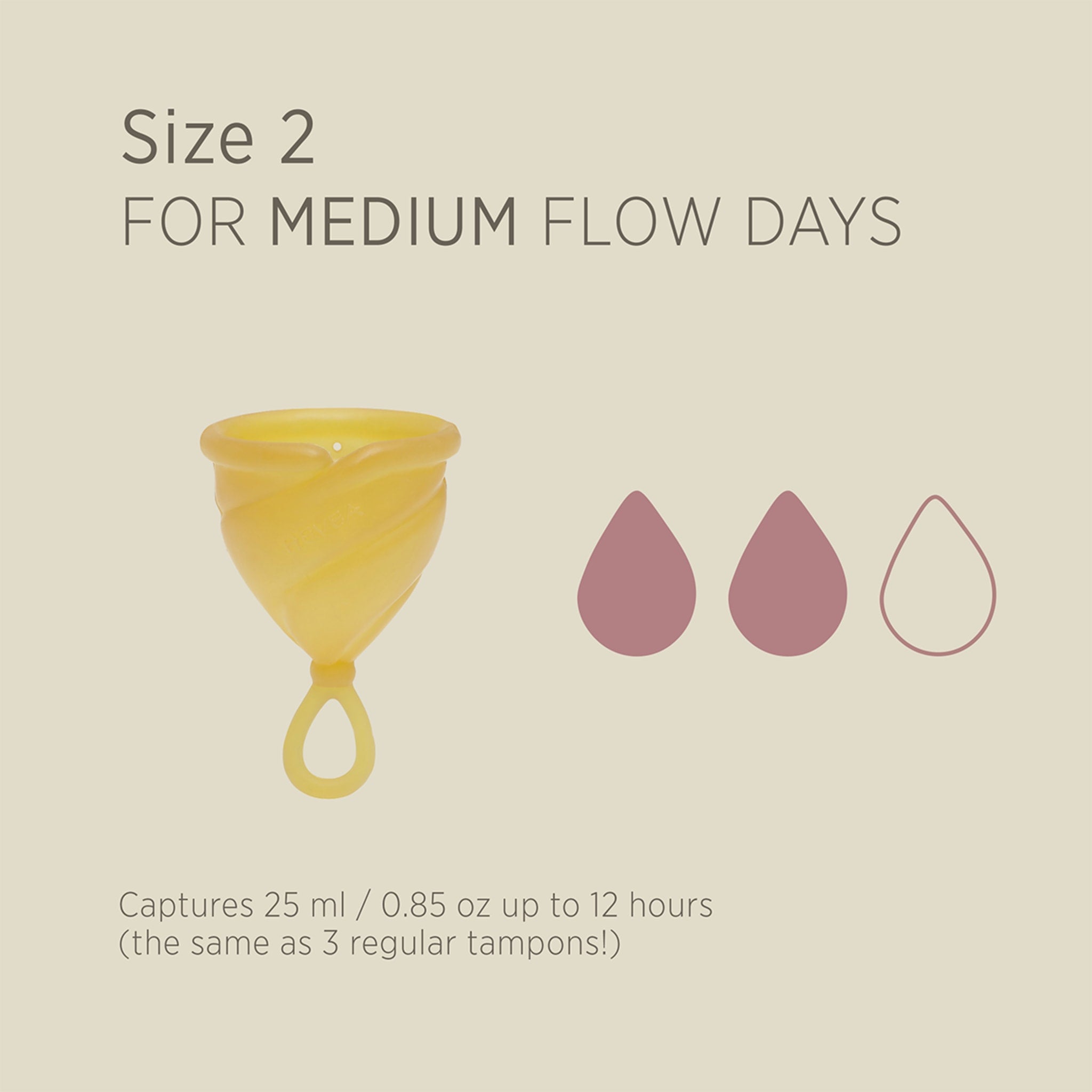 Loop cup - Menstrual cup in 100% Natural rubber from HEVEA